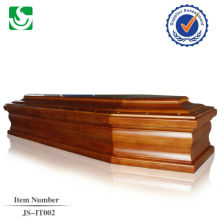 caixão de estilo europeu madeira sólida de boa qualidade fabricado na China